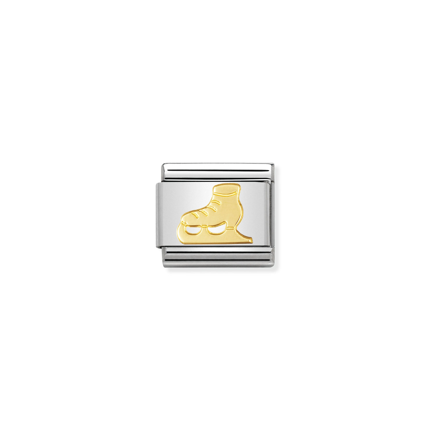 NOMINATION - MAILLE EN STAINLESS AVEC ÉMAIL EN OR 18K - PATIN À GLACE NOMINATION - MAILLE EN STAINLESS AVEC ÉMAIL EN OR 18K - PATIN À GLACE