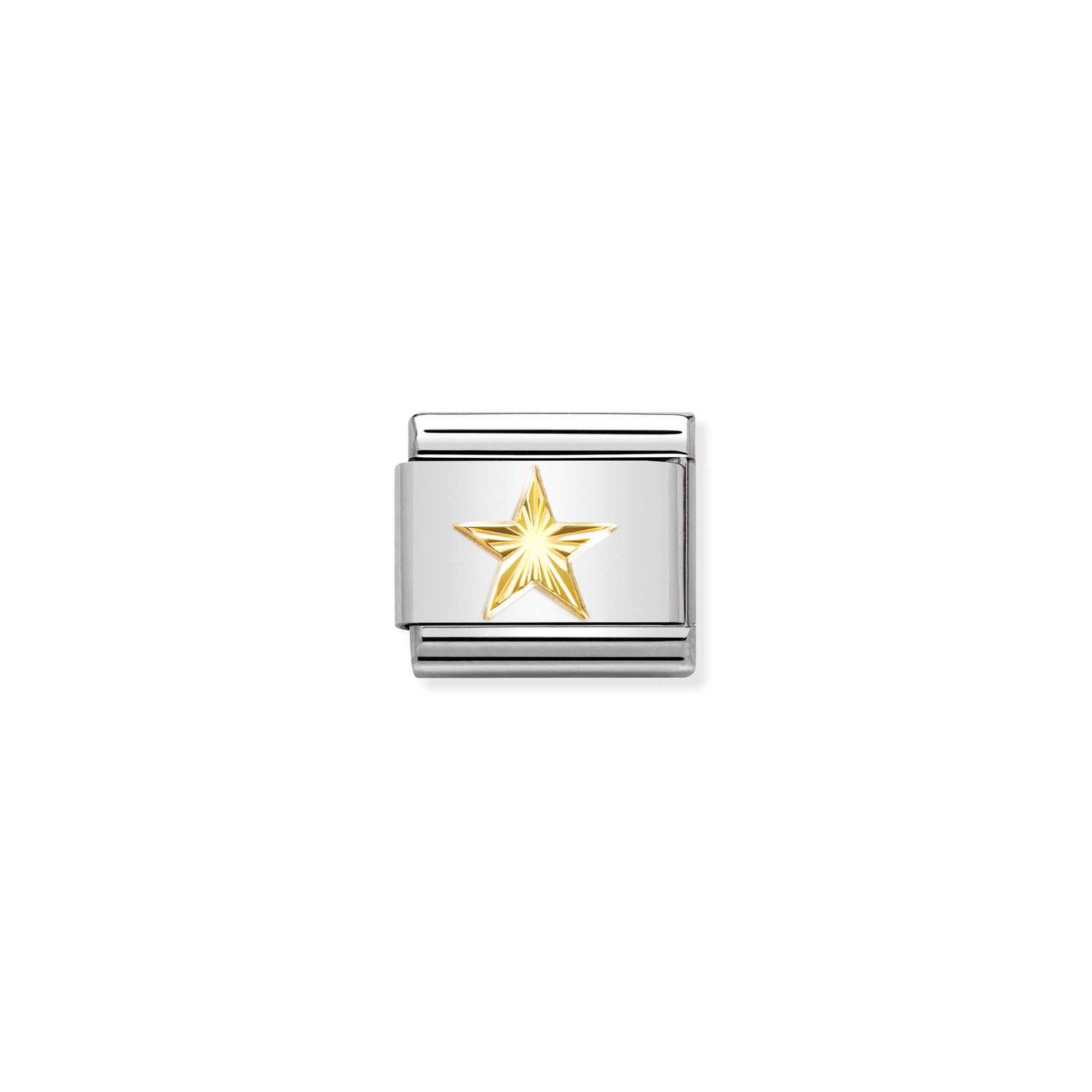 NOMINATION - MAILLE EN STAINLESS AVEC ÉMAIL EN OR 18K - ÉTOILE NOMINATION - MAILLE EN STAINLESS AVEC ÉMAIL EN OR 18K - ÉTOILE