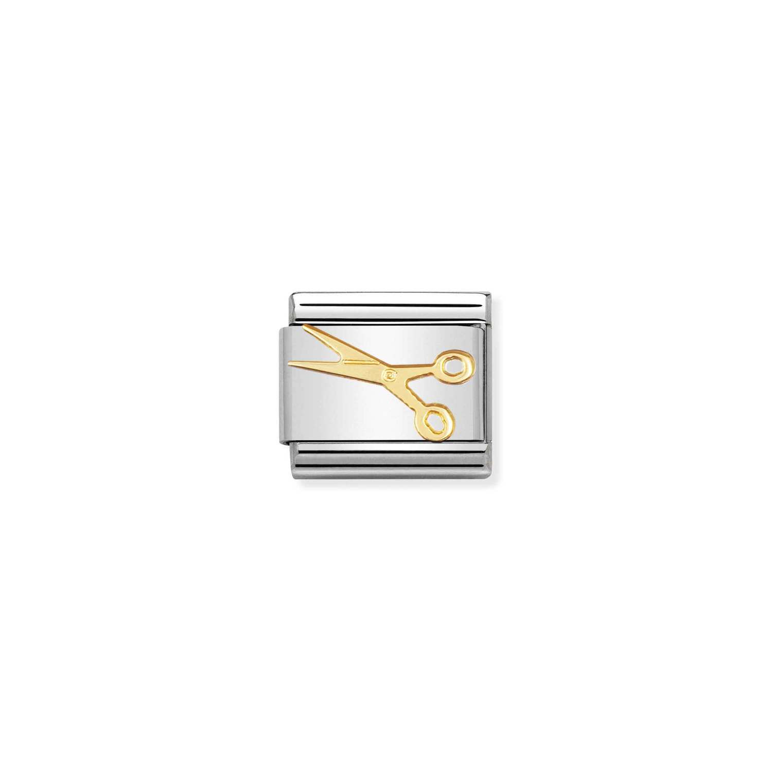 NOMINATION - MAILLE EN STAINLESS AVEC ÉMAIL EN OR 18K - CISEAUX NOMINATION - MAILLE EN STAINLESS AVEC ÉMAIL EN OR 18K - CISEAUX