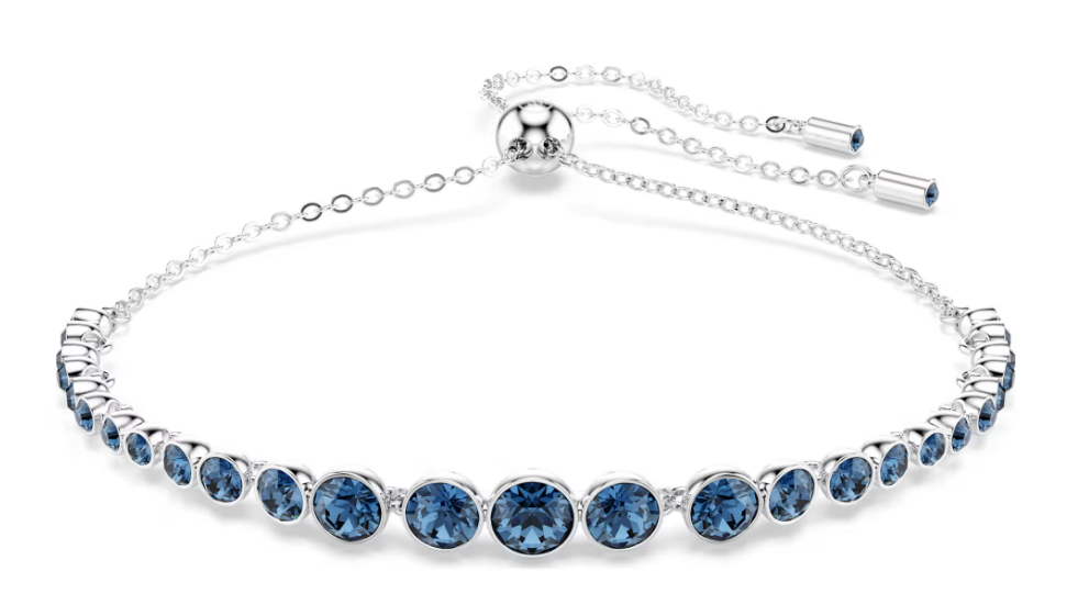 SWAROVSKI - BRACELET IMBER EMILY DIVERSES TAILLES RONDES, BLEU, MÉTAL RHODIÉ SWAROVSKI - BRACELET IMBER EMILY DIVERSES TAILLES RONDES, BLEU, MÉTAL RHODIÉ