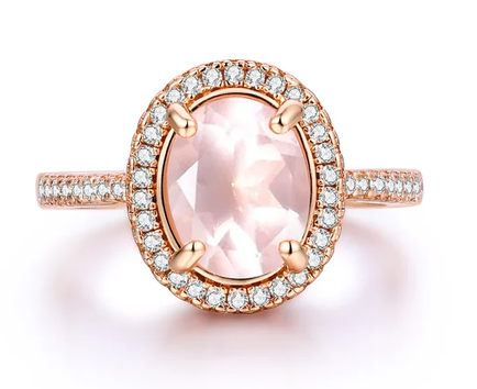 PINKALIE - BAGUE AURÉLIE QUARTZ ROSE GR:7 PINKALIE - BAGUE AURÉLIE QUARTZ ROSE GR:7