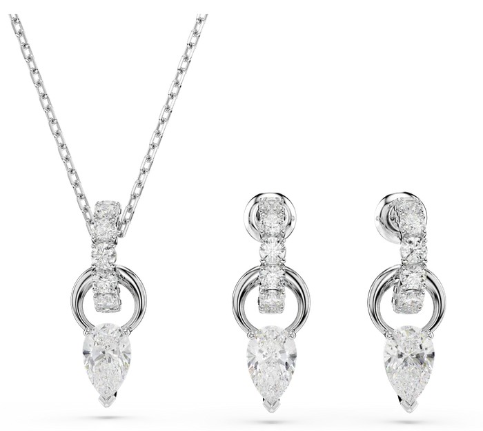 SWAROVSKI - ENSEMBLE, COLLIER ET BOUCLES D SWAROVSKI - ENSEMBLE, COLLIER ET BOUCLES D