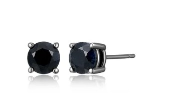 ETHOS - BOUCLES D'OREILLES ARGENT 9.25 CZ NOIR ETHOS - BOUCLES D'OREILLES ARGENT 9.25 CZ NOIR