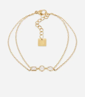 ZAG - BRACELET DOUBLE AVEC CZ ZAG - BRACELET DOUBLE AVEC CZ