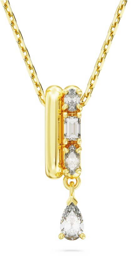 SWAROVSKI - PENDENTIF DEXTERA TAILLES VARIÉES, BLANC, PLACAGE DE TON OR SWAROVSKI - PENDENTIF DEXTERA TAILLES VARIÉES, BLANC, PLACAGE DE TON OR