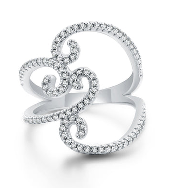 PINKALIE - BAGUE FLORA CZ 925 RHODIUM GR:7 PINKALIE - BAGUE FLORA CZ 925 RHODIUM GR:7
