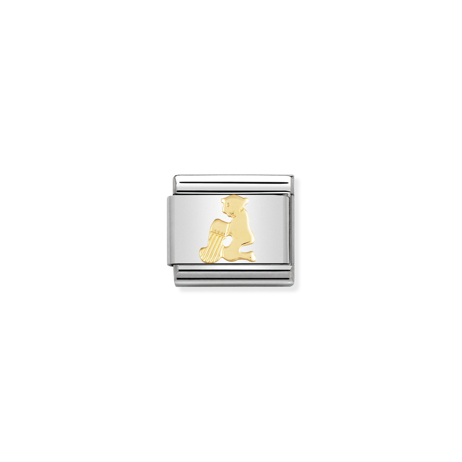 NOMINATION - MAILLE EN STAINLESS AVEC ÉMAIL EN OR 18K - VERSEAU NOMINATION - MAILLE EN STAINLESS AVEC ÉMAIL EN OR 18K - VERSEAU