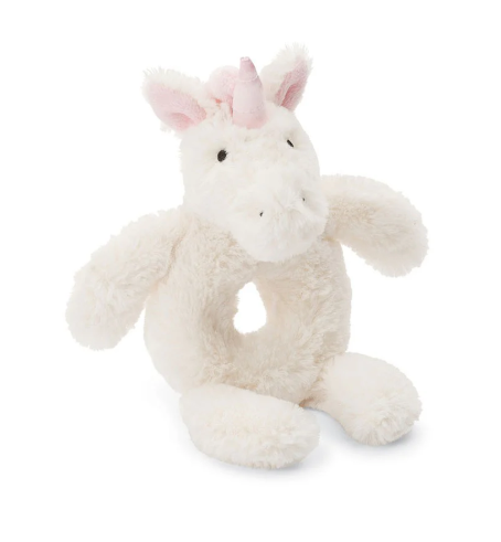 JELLYCAT - UNICORN RING RATTLE