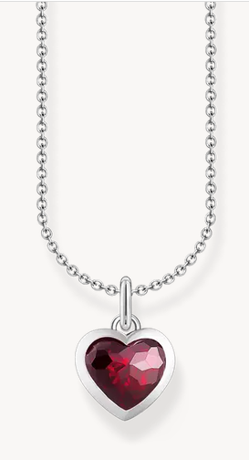 THOMAS SABO - CHAINE A BRELOQUE COEUR ROUGE