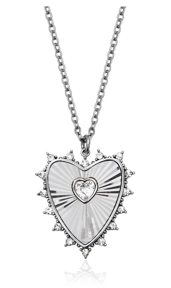 STEELX - CHAINE ARGENT AVEC COEUR