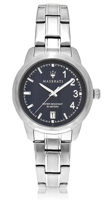 MASERATI - MONTRE ARGENT CADRAN BLEU