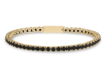 ARZ STEEL - BRACELET OR STEEL CZ