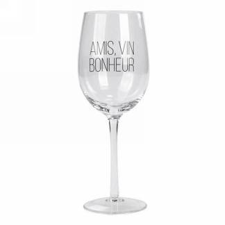 VERRE À VIN - AMIS VIN BONHEUR