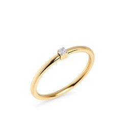 MIA - BAGUE PLAQUÉ OR CZ