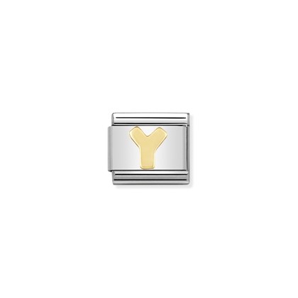 NOMINATION - STAINLESS ET OR 18K LETTRE Y