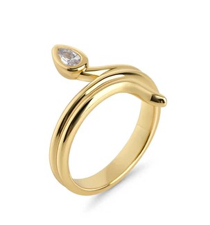 MIA - BAGUE DORÉ CZ GR:8