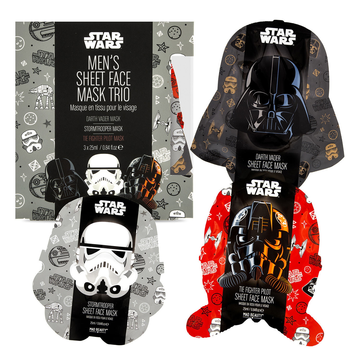 MAD BEAUTY - STAR WARS TRIO DE MASQUE POUR LE VISAGE