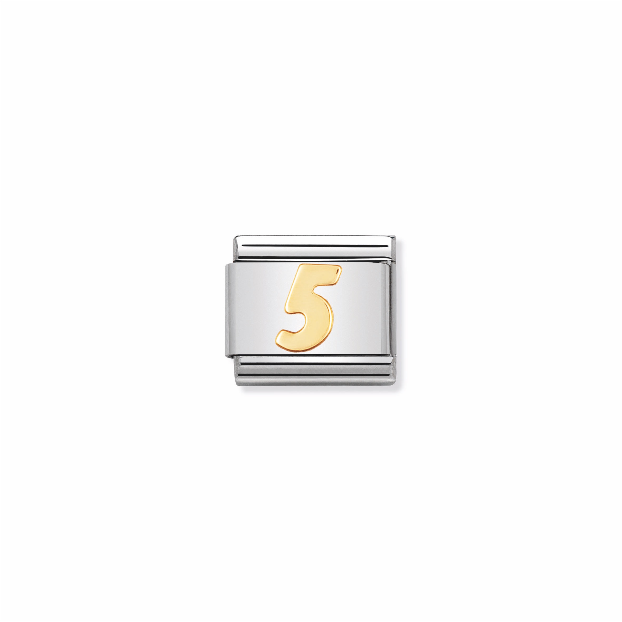 NOMINATION - STAINLESS ET OR 18K NOMBRE 5