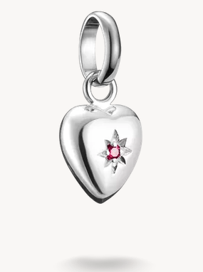 THOMAS SABO - PENDENTIF CHARM, COEUR ARGENT