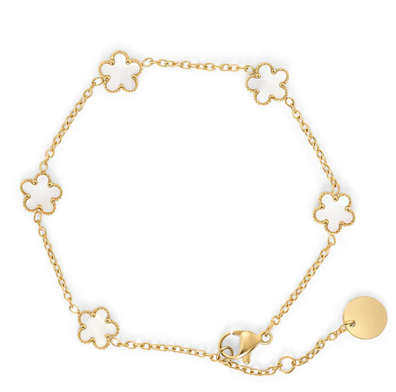 MIA - BRACELET OR FLEUR 