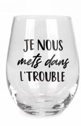 VERRE À VIN SANS PIED - TROUBLE