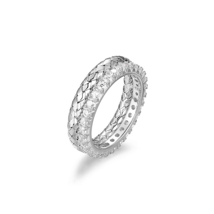 CHARLES GARNIER - JONC MI-ZIRCONIUM & ARGENT