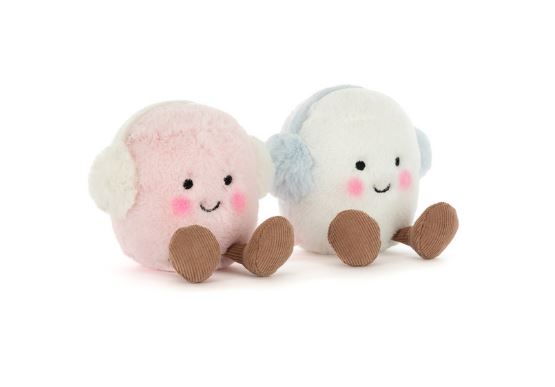 JELLYCAT - GUIMAUVES ROSES ET BLANCHES AMUSEABLES TOASTIE