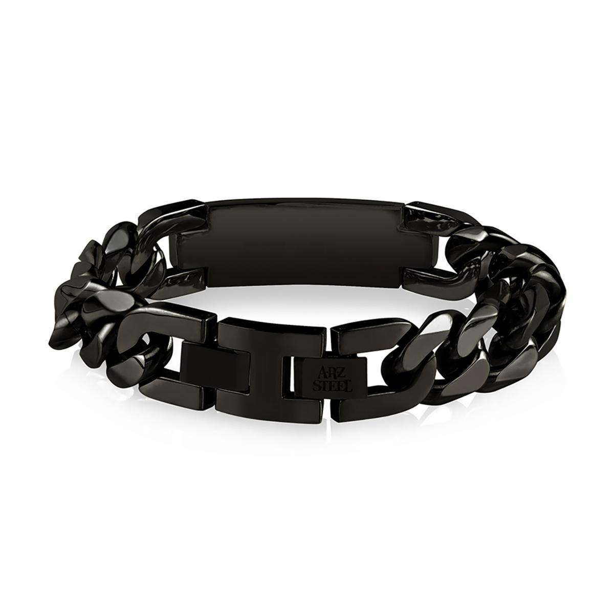 BRACELET PLAQUE IDENTITÉ ARZ STEEL