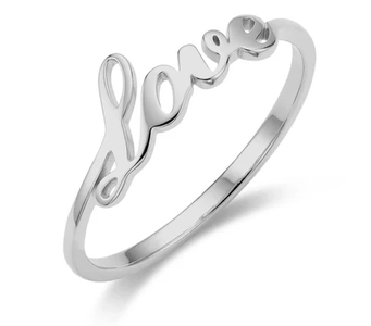 ARZ STEEL - BAGUE LOVE ARGENT GR:5