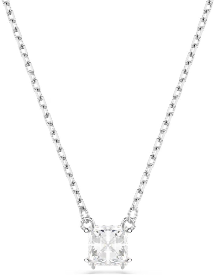 SWAROVSKI - PENDENTIF STILLA ATTRACT TAILLE CARRÉ, BLANC, MÉTAL RHODIÉ