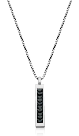 STEELX - CHAINE PENDENTIF NOIR