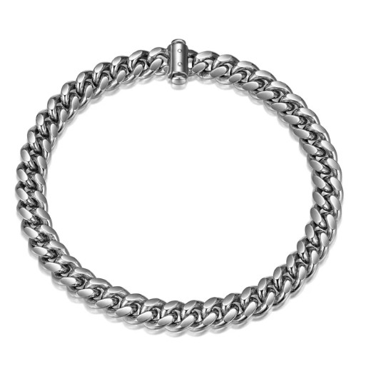 ETHOS - CHAINE ARGENT 9.25 AVEC PLAQUE 24 PO