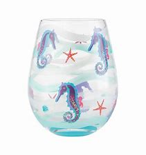 VERRE EN PLASTIQUE HIPPOCAMPE- LOLITA