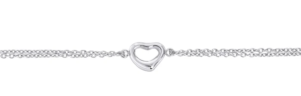 MIA - BRACELET AVEC COEUR ARGENT