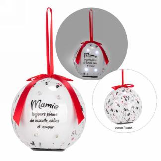 ORNEMENT BOULE ILLUMINÉE - MAMIE 