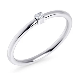 MIA - BAGUE JONC PROMESSE D'AMOUR ARGENT GR:5