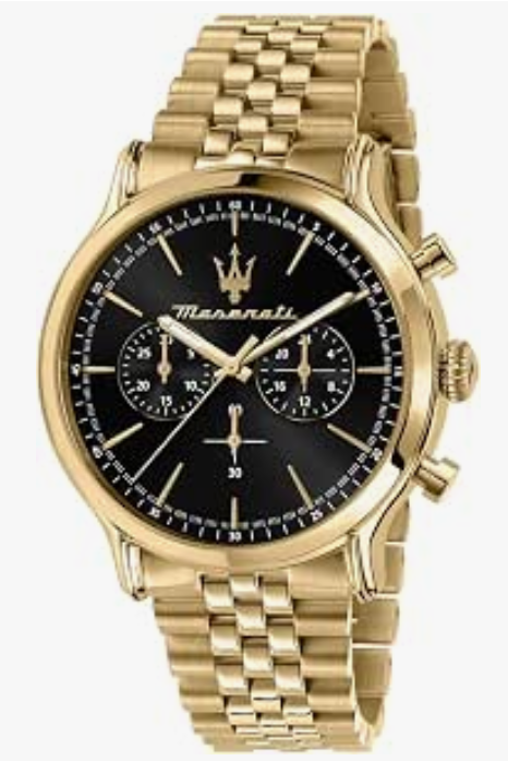 MASERATI - MONTRE EPOCA DORÉE FOND NOIR