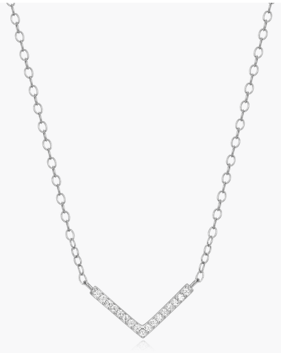 MONTE LUNA - CHAINE ARGENT V DIAMANT LABO