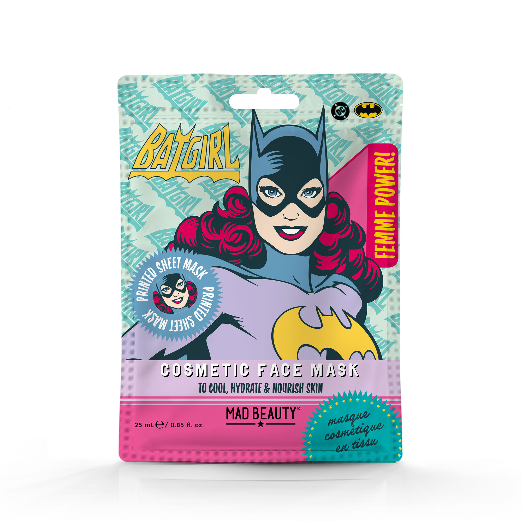 MAD BEAUTY - DC FEMME POWER BATGIRL MASQUE POUR LE VISAGE