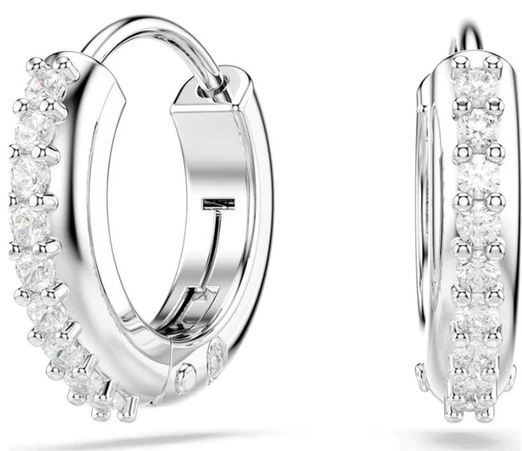 SWAROVSKI - BOUCLES D'OREILLES CRÉOLES MATRIX