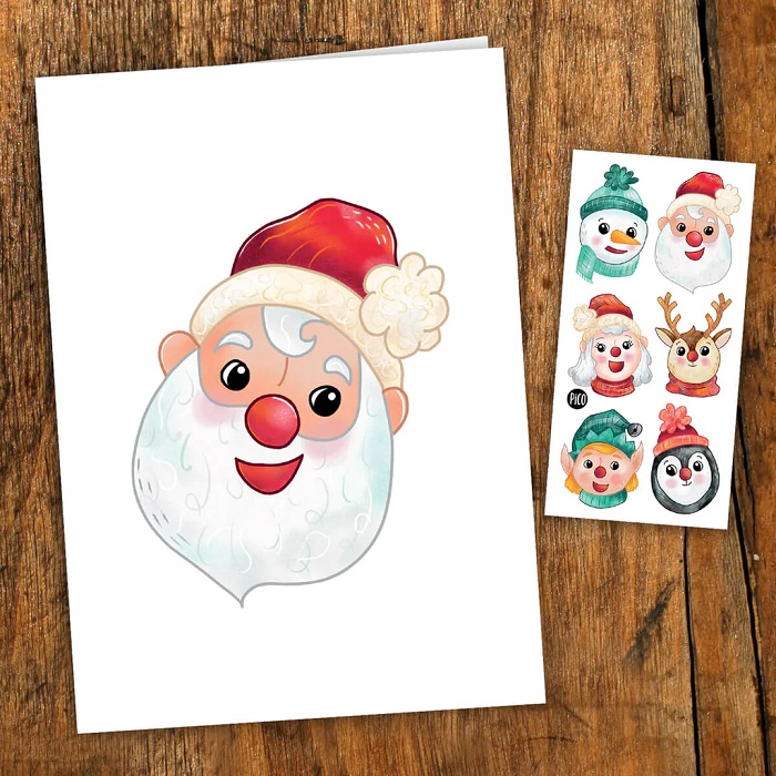 CARTE DE SOUHAITS - NOËL AU PÔLE NORD