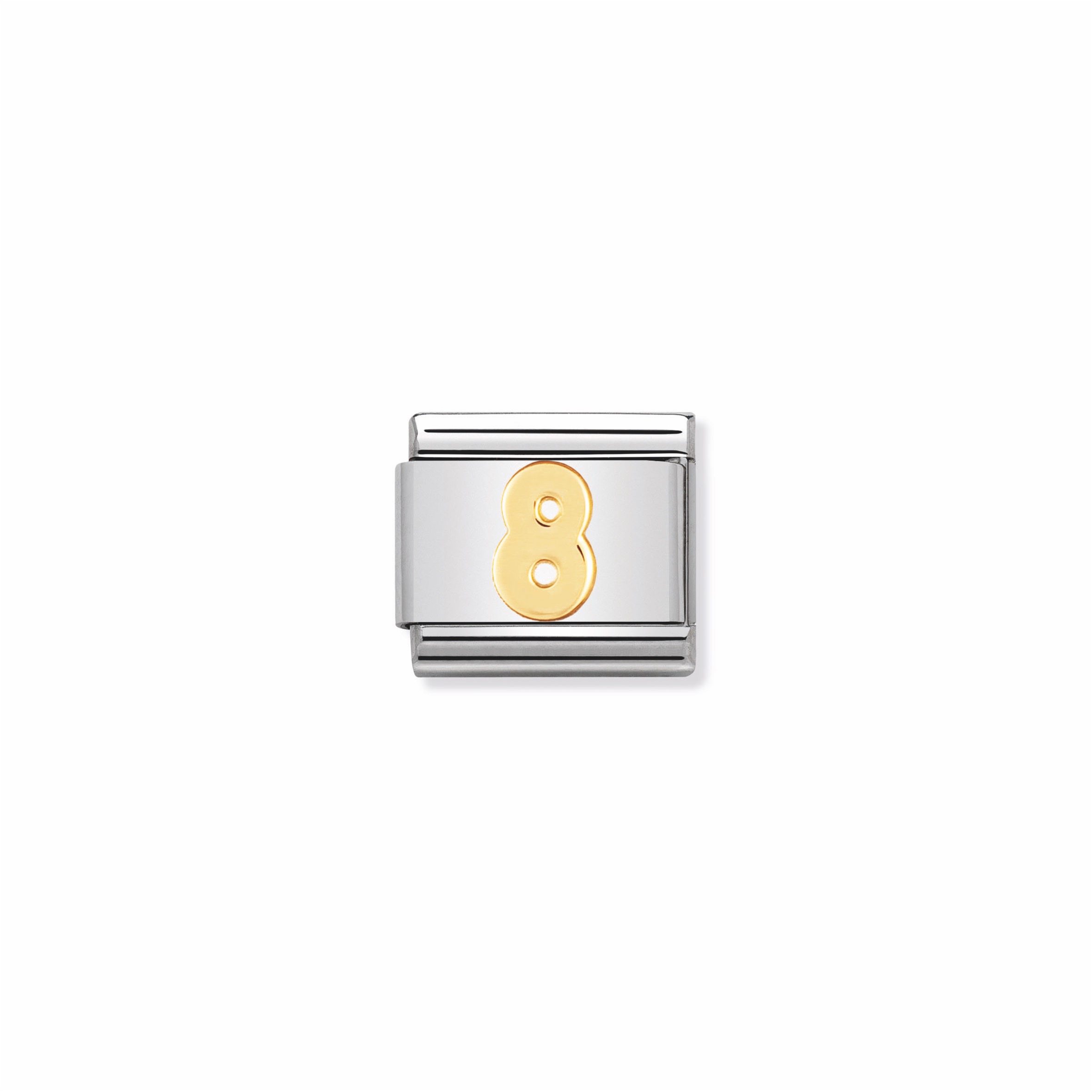 NOMINATION - STAINLESS ET OR 18K NOMBRE 8