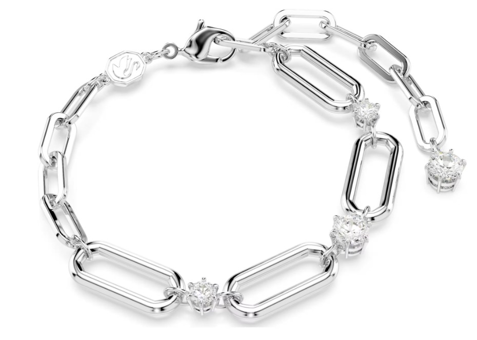 SWAROVSKI - BRACELET CONSTELLA BLANC, MÉTAL RHODIÉ