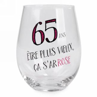 VERRE À VIN SANS PIED - 65 ANS