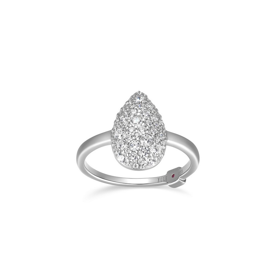 ELLE - BAGUE GOUTTE PAVÉE