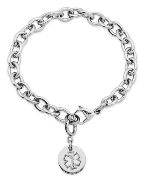 STEELX - BRACELET ARGENT MAILLE RONDE