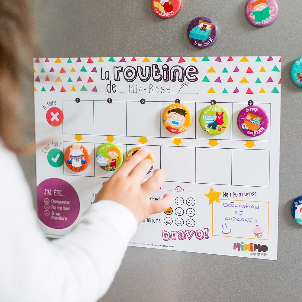 ENSEMBLE DE MOTIVATION - MA ROUTINE QUOTIDIENNE - MINIMO