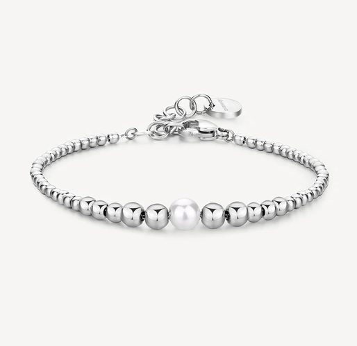 BROSWAY - BRACELET ARGENT BILLE ET PERLE