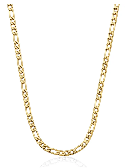 STEELX - CHAINE FIGARO OR 24PO