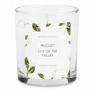 CHANDELLE PARFUMÉE EN VERRE- MUGUET